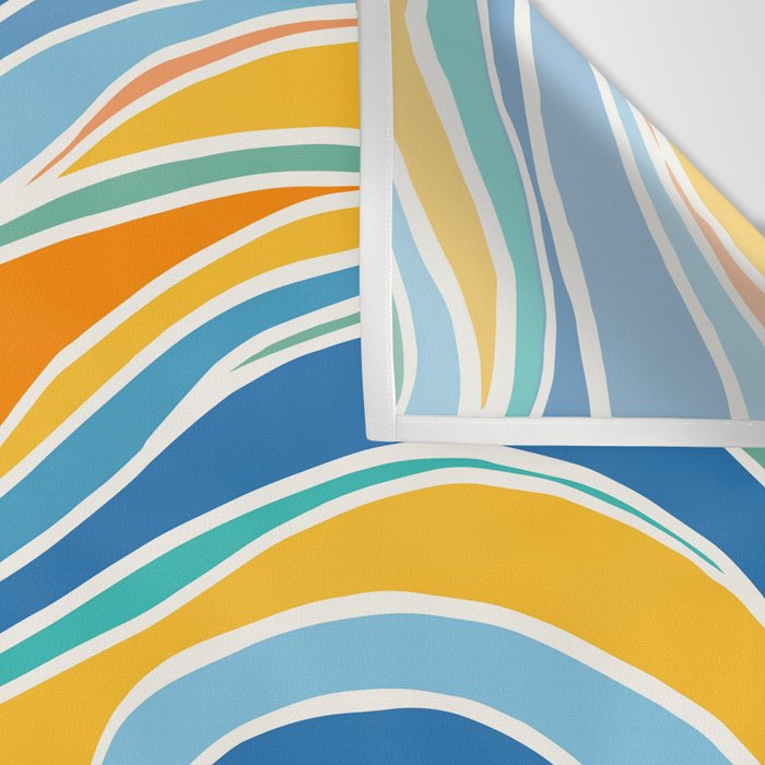 Summer Beach Abstract Wall Tapestry Gallery Image 3