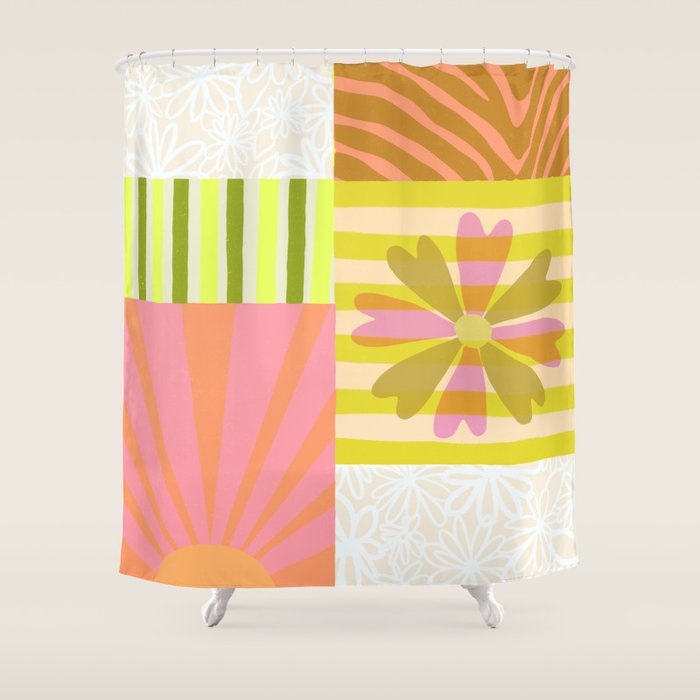 Sun Blocks, Vacation Mode Shower Curtain Gallery Image 1