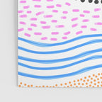 Abstract hand drawn shapes doodle pattern Poster Gallery Image 3