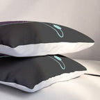Outrun to the Sun / Spacewave / 80s Retro Pillow Sham Gallery Image 3