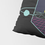 Outrun to the Sun / Spacewave / 80s Retro Pillow Sham Gallery Image 4