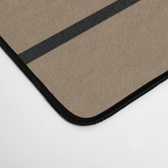 Minimal Arch XLIII Natural Tan Modern Geometric Lines Desk Mat Gallery Image 4