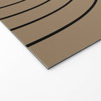Minimal Arch XLIII Natural Tan Modern Geometric Lines Welcome Mat Gallery Image 2