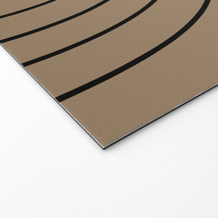 Minimal Arch XLIII Natural Tan Modern Geometric Lines Welcome Mat Gallery Image 2