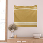 pimlico stripes - mustard yellow Wall Tapestry Gallery Image 2