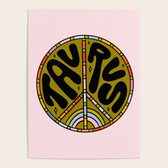 Taurus Peace Sign Poster Gallery Image 4