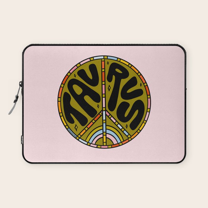 Taurus Peace Sign Laptop Sleeve Gallery Image 1