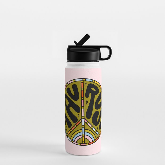 Taurus Peace Sign Water Bottle Gallery Image 1