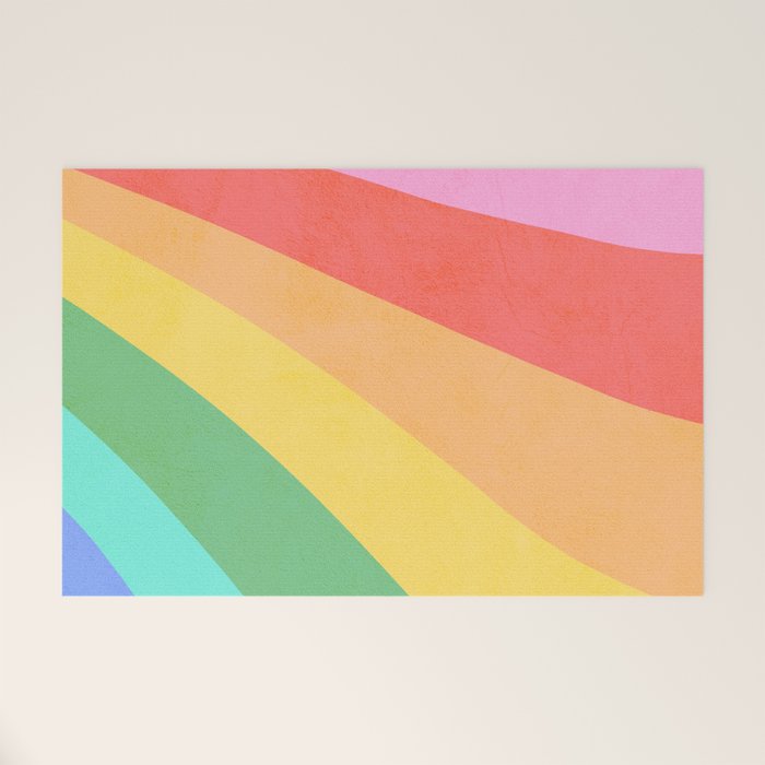 Made of colour - Pride Swatch Rainbow Welcome Mat Gallery Image 1