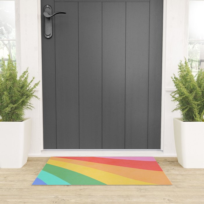 Made of colour - Pride Swatch Rainbow Welcome Mat Gallery Image 3