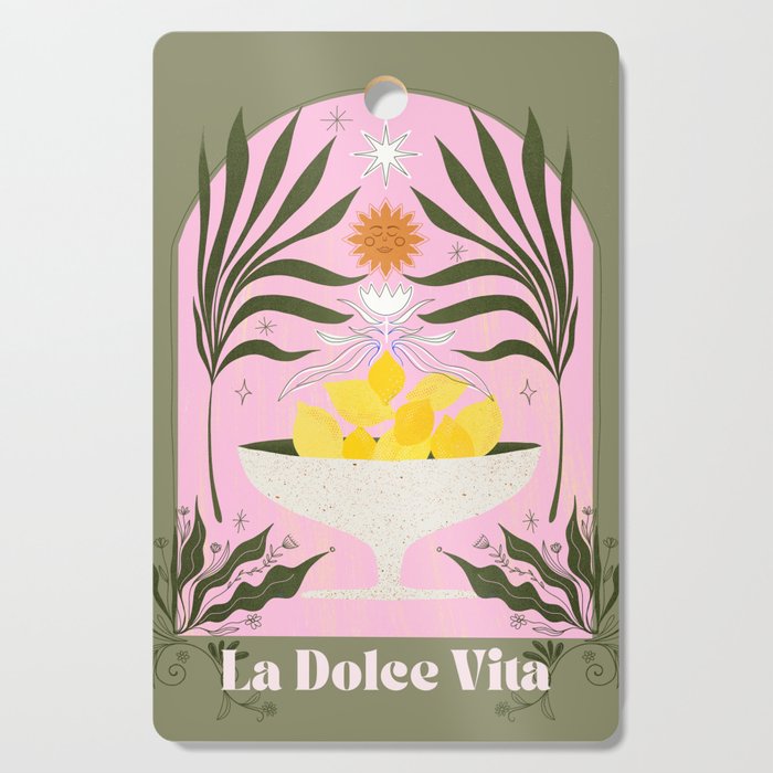 Mediterranean Lemons - La Dolce Vita Cutting Board Gallery Image 1