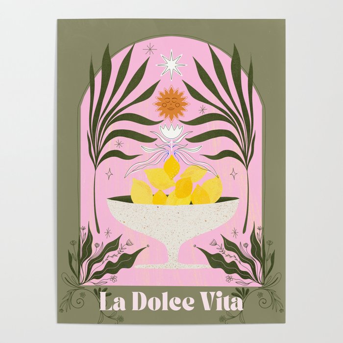 Mediterranean Lemons - La Dolce Vita Poster Gallery Image 1