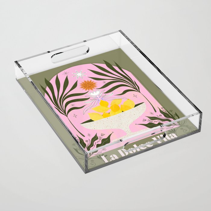 Mediterranean Lemons - La Dolce Vita Acrylic Tray Gallery Image 1