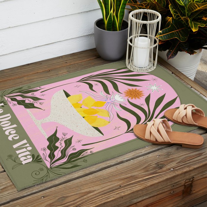 Mediterranean Lemons - La Dolce Vita Outdoor Rug Gallery Image 2