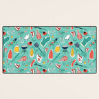 Backyard BBQ Aqua Desk Mat Gallery Image 3