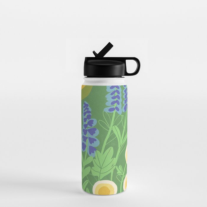 Morning in my garden Water Bottle Gallery Image 1