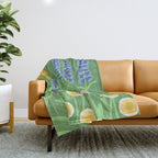Morning in my garden Throw Blanket Gallery Image 1