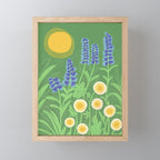 Morning in my garden Mini Art Print Gallery Image 1