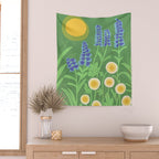 Morning in my garden Wall Tapestry Gallery Image 2