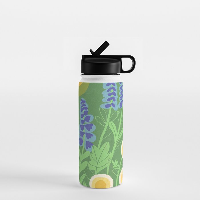 Morning in my garden Water Bottle Gallery Image 1