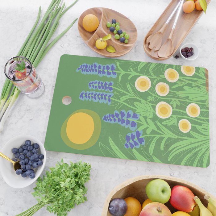 Morning in my garden Cutting Board Gallery Image 2