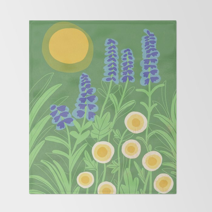 Morning in my garden Throw Blanket Gallery Image 2