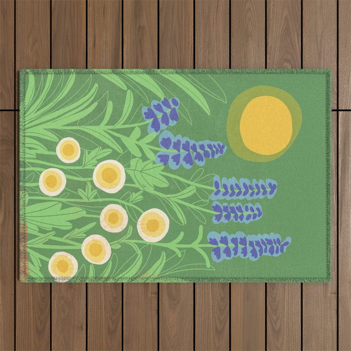 Morning in my garden Outdoor Rug Gallery Image 1