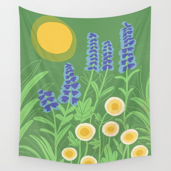 Morning in my garden Wall Tapestry Gallery Image 4