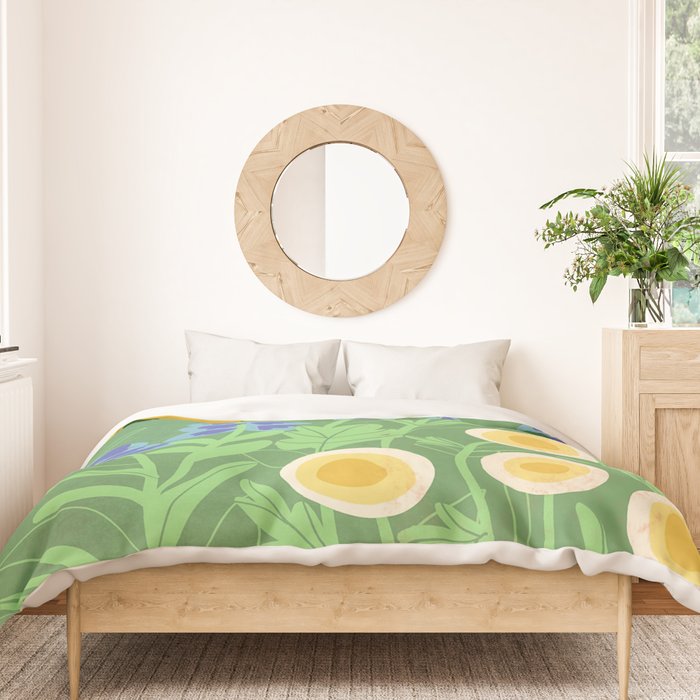 Morning in my garden Duvet Cover Gallery Image 3
