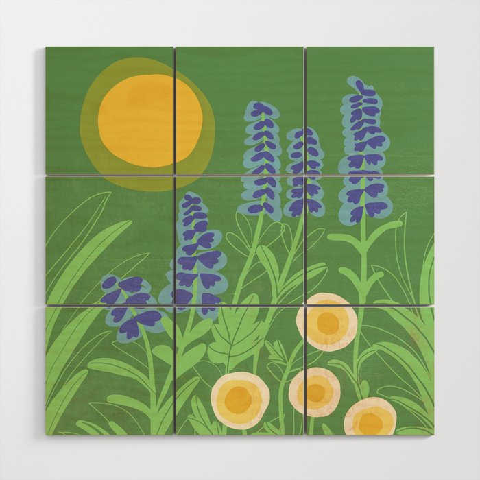 Morning in my garden Wood Wall Art Gallery Image 1