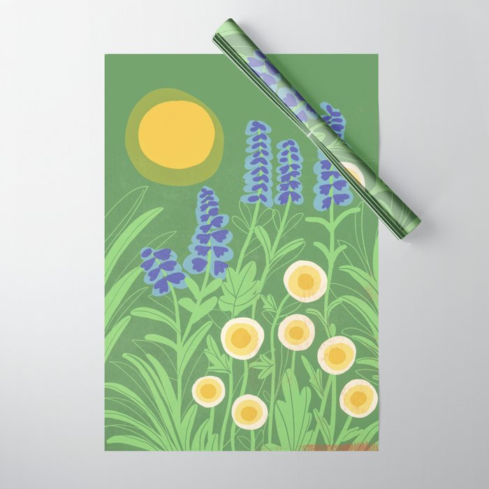 Morning in my garden Wrapping Paper Gallery Image 1