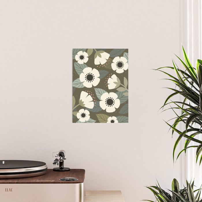Flower Blossoms and Leaves Poster Gallery Image 2