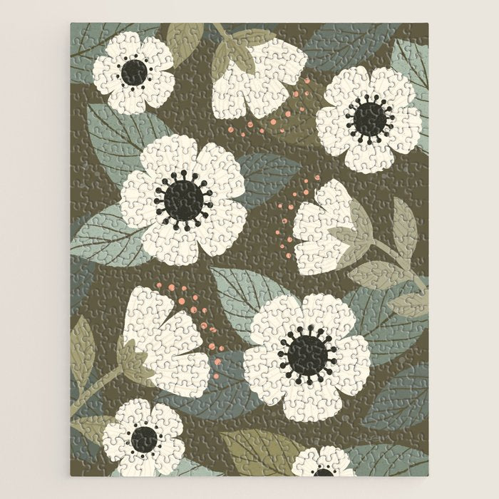 Flower Blossoms and Leaves Jigsaw Puzzle Gallery Image 1