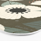 Flower Blossoms and Leaves Bath Mat Gallery Image 3