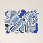 Indigo Cobalt Welcome Mat Gallery Image 1