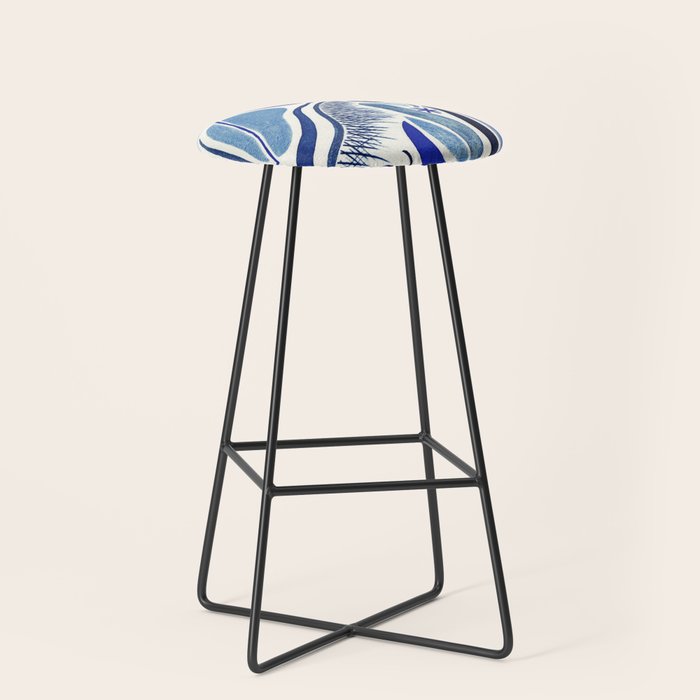 Indigo Cobalt Stool Gallery Image 1