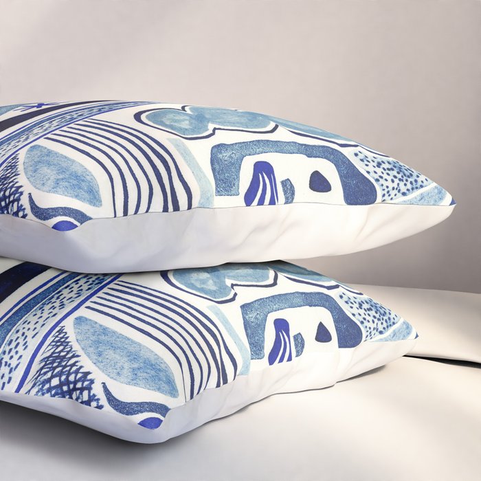 Indigo Cobalt Pillow Sham Gallery Image 3