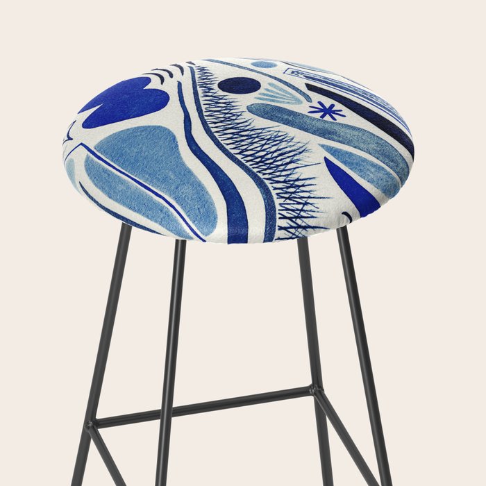 Indigo Cobalt Stool Gallery Image 2