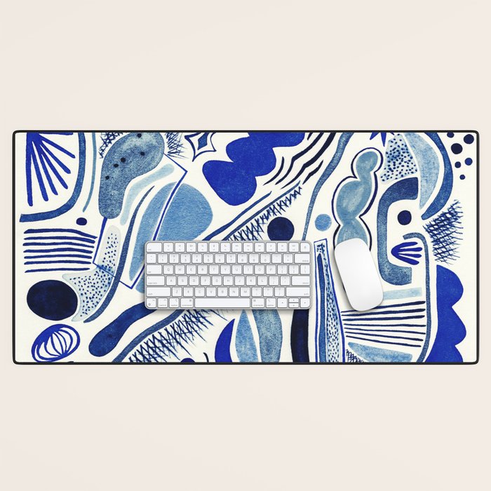 Indigo Cobalt Desk Mat Gallery Image 1