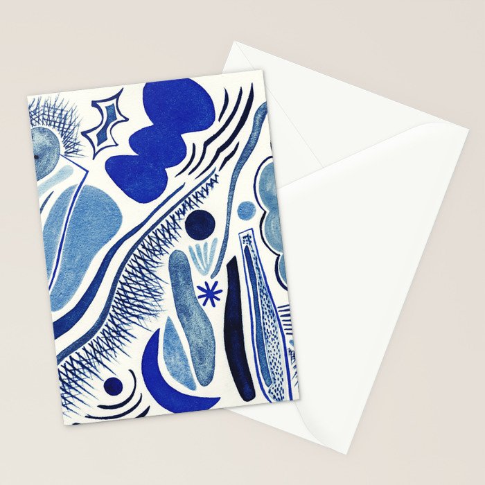 Indigo Cobalt Stationery Card Gallery Image 2