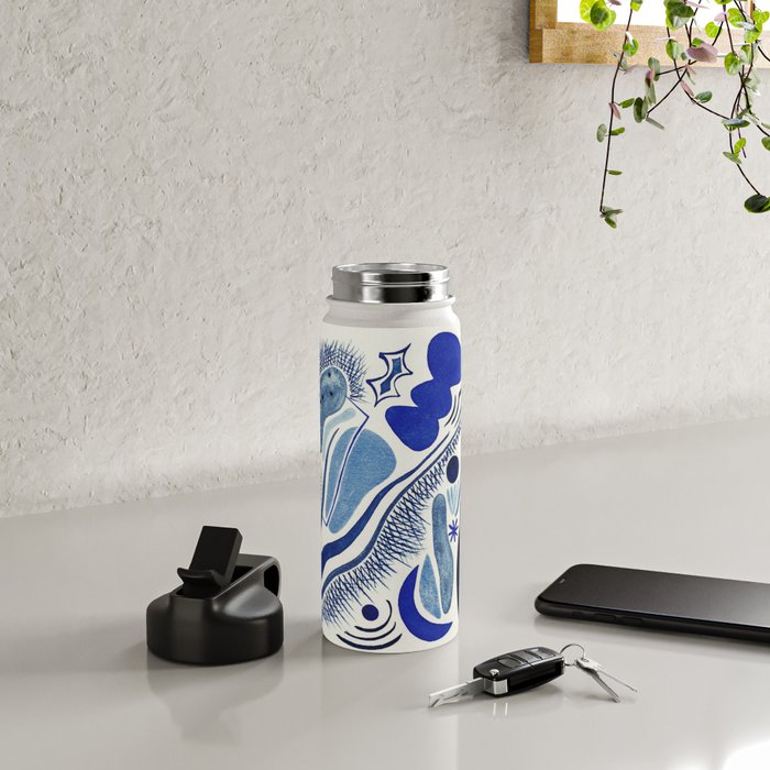 Indigo Cobalt Water Bottle Gallery Image 4