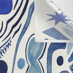 Indigo Cobalt Wall Tapestry Gallery Image 3