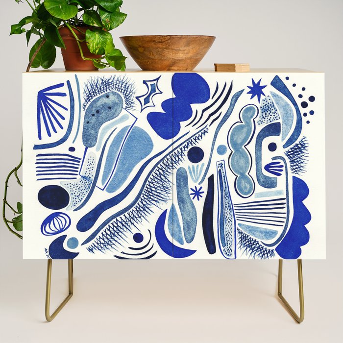Indigo Cobalt Credenza Gallery Image 1