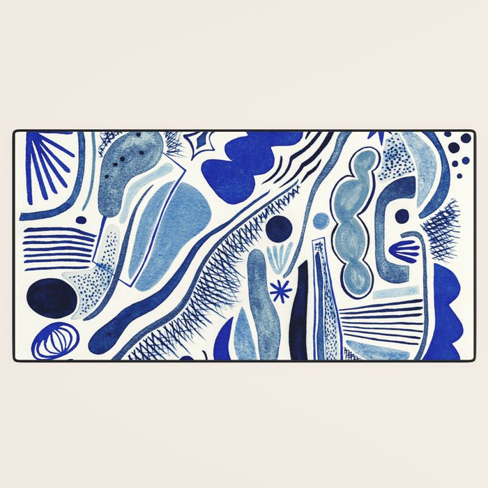 Indigo Cobalt Desk Mat Gallery Image 3