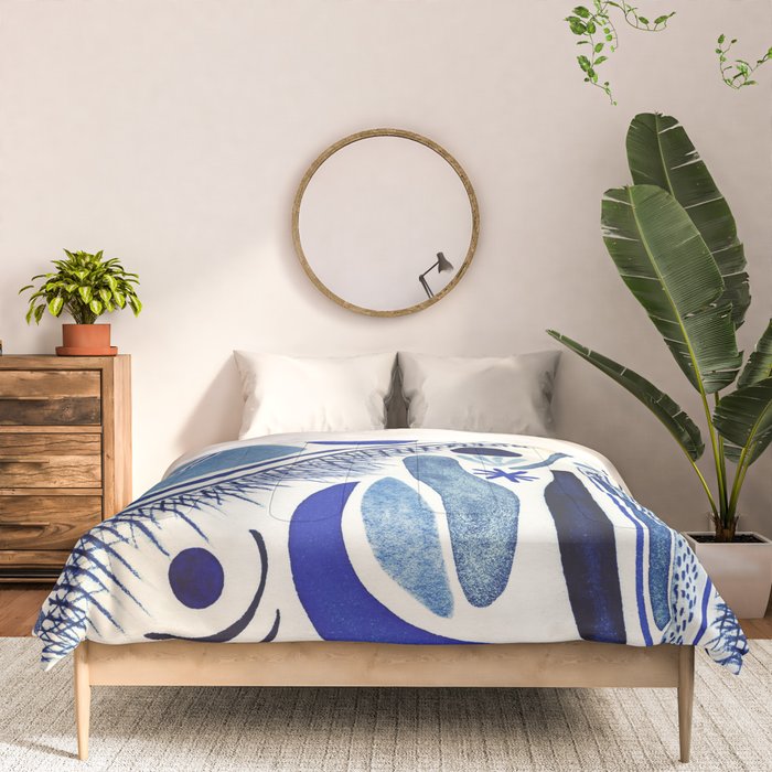 Indigo Cobalt Comforter Gallery Image 3