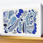 Indigo Cobalt Wall Mural Gallery Image 2