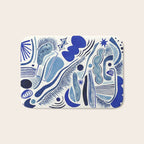Indigo Cobalt Bath Mat Gallery Image 1