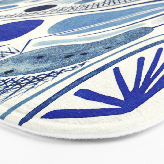 Indigo Cobalt Bath Mat Gallery Image 3