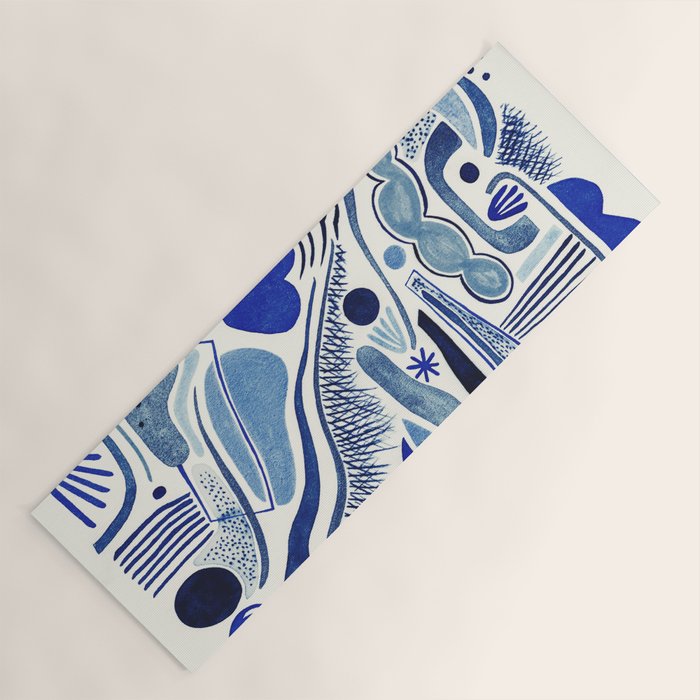 Indigo Cobalt Yoga Mat Gallery Image 1