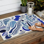 Indigo Cobalt Outdoor Rug Gallery Image 2